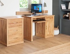 Mobel Oak Single Pedestal