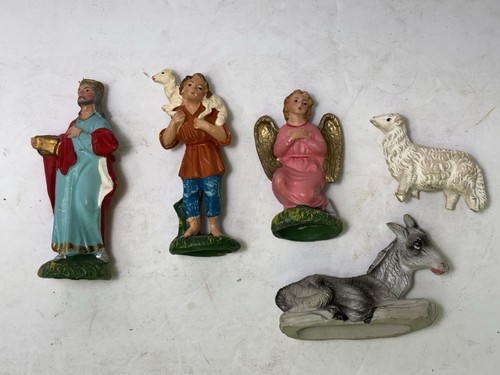 Vintage 1950s nativity figures - vintage,