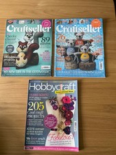Craftseller Magazines x2 and Hobbycraft Magazine x1 bundle Autumn / Halloween 