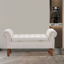 Upholstered Bed End Bench