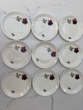 9 X ALFRED MEAKIN REALM ROSE SIDE PLATES