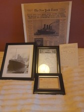 Titanic Memorabilia, Frames Included. Historical Memories.
