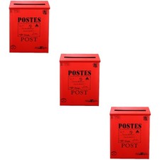  3 Pcs Old Style Letter Box