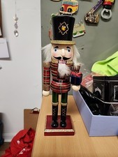 Christmas Nutcracker Ornament. 10" Tall Mouth Opens/shuts. xmas ornaments