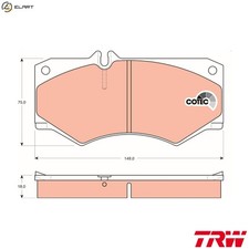 BRAKE PAD SET DISC BRAKE