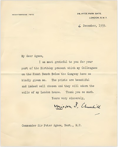 Winston churchill signed - churchill,