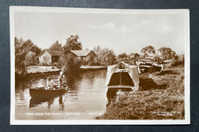 RPPC STALHAM VIEW FROM THE STAITHE NORFOLK  BROADS  BOATS CRUISERS BUILDINGS