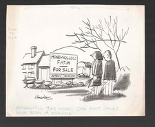 ORIG ARTWORK CARTOON FOR PUNCH