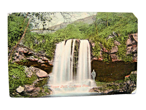 Postcard upper fall - fall,, campsie