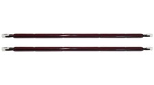 2 Pack of Heater Bulb Infra Red Rhino 110V 1400W Tube Element Push Fit Cable