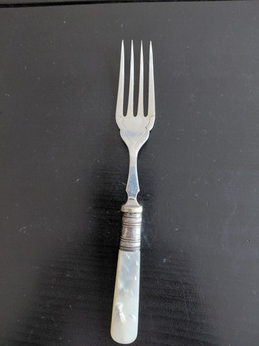 Victorian pearl handle fork - handle,