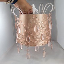 Next Wilko Pink Jewel Droplet Ceiling Small Lamp Shade for girls bedroom