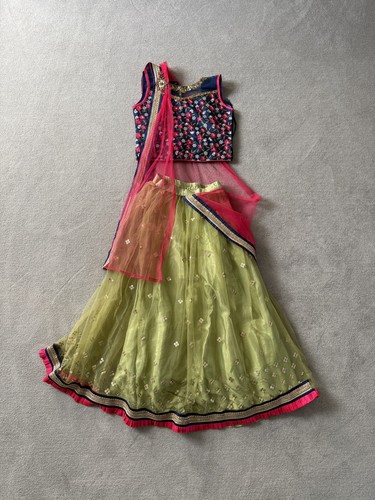 Girls indian navratri green - indian,