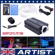 Car/Home Ceiling Fiber Optic Lights Twinkle Meteor Headliner Star Light Kit UK