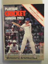 Playfair Cricket Annual 1983 by Ross, Gordon (ed.) Book The Cheap Fast Free Post
