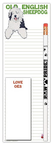 Old english sheepdog notepad - sheepdog,