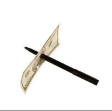Fantastic Penetrating Pen Through Dollar Magic Stage Show Props
