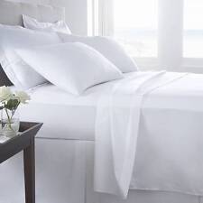 HOTEL QUALITY WHITE 220 THREAD EGYPTIAN 100% COTTON SINGLE FLAT XL SHEET 70X108"