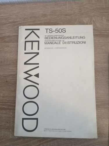 Original kenwood 50s - ts-50s, manual
