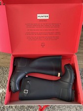 Hunter Men's Original Tall Wellington Boots Size 11, Navy Hunter Wellies Size 11