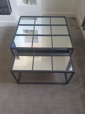 NEXT home glass nest of tables Metal Frame used.