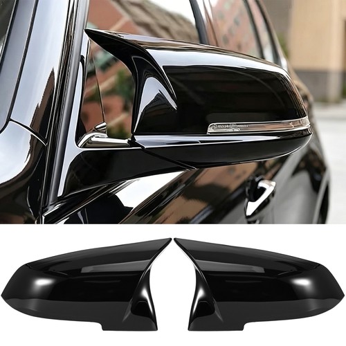 Gloss black wing mirror - black,