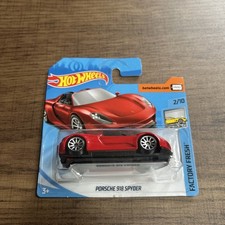 2018 Hot Wheels Porsche 918 Spyder Factory Fresh 292/365 #2/10 Short Card