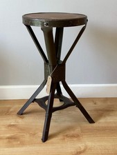 Vintage Green Evertaut factory/machinists stool
