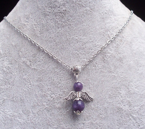 Purple lepidolite guardian - purple,