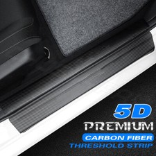 For Mini Cooper R58 2012-15 Carbon Fibre Door Sill Scuff Protector Plate Sticker