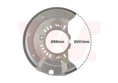 Splash panel brake disc for - panel,,