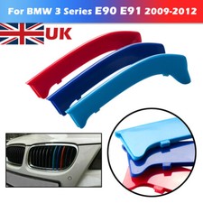 12 Slats Front Kidney Grille GrIll Stripe For 2009-2012 BMW E90 E91 LCI 3 Series