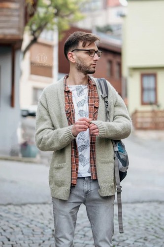 Mohair cardigan kurt - mohair,