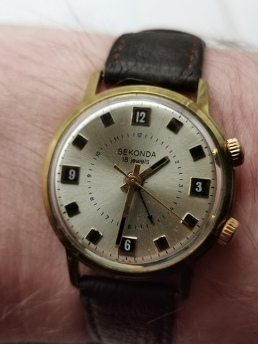 Vintage sekonda poljot alarm - sekonda,