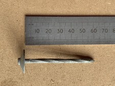 Galvanised corrugated Roof Nails, 60mm Old Stock, Never Used.  100 Per Bag.
