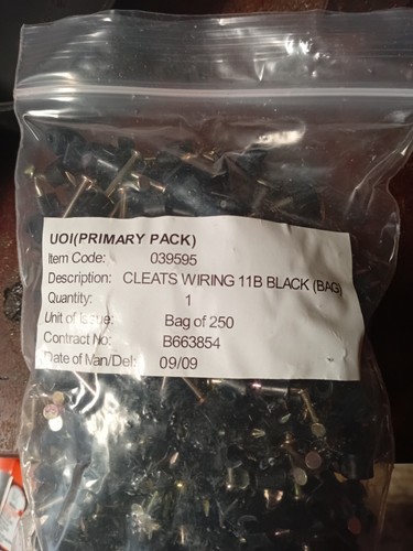 Black cable cleats 11b