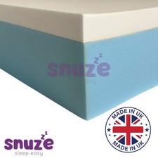 Blue Hard Foam + Memory Foam Hybrid Mattress Extra Firm 5",6",7",8" &10" Deep