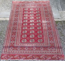 Vintage shabby chic indian pakistan lahore rug. 190cm x 128cm.