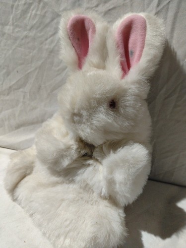 Vintage fluppets white rabbit - white,