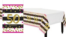 Pink and gold 50th birthday - and,