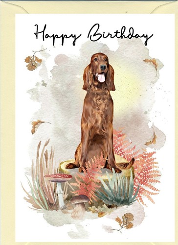 Irish red setter dog - x, 6")