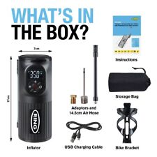 RING RTC2000 Handheld Digital Tyre Inflator Air Compressor USB LED Cordless