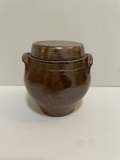 Vintage French Confit Pot. Rustic. Country Kitchen Lidded jar reference: 1
