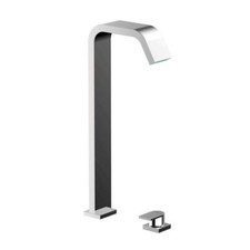 Roca Flat Tall Basin Mixer Tap Deck Mounted 2 Tap Hole Chrome - 5A3432C0N