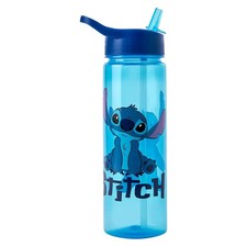 Disney Stitch Water Bottle Flip up Straw 600Ml – Official Merchandise by Polar G