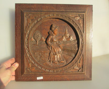 Antique Carved Wooden Panel