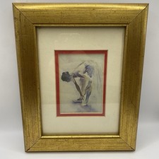 Vintage Gold Framed Ballerina