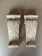 Pair of Wooden Corbels Carved
