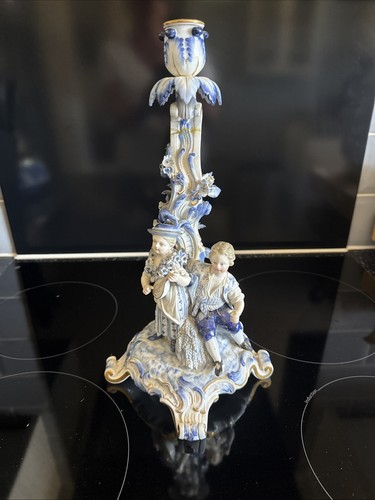 Meissen figural candlestick - meissen,