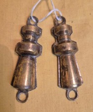 PAIR OF VICTORIAN BRASS ESCUTCHEONS (FOR INTERNAL DOOR LOCKS)